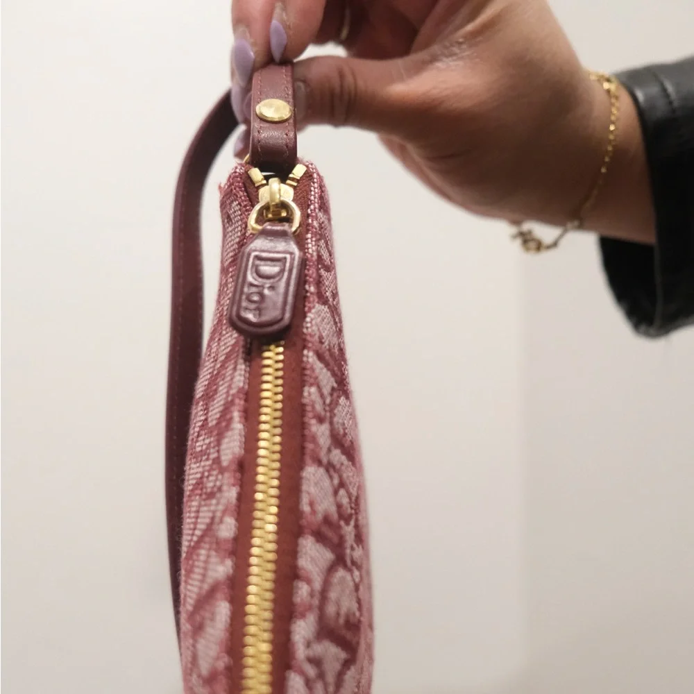 Dior Maroon Monogram Saddle Shoulder Bag - Picture 10 of 11
